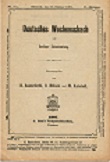 DEUTSCHES WOCHENSCHACH / 1907 vol 23, no 42a